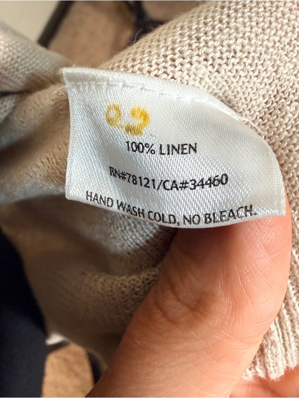 Eileen Fisher Women’s XS Tan Open-Front 100% Linen Slouchy Cardigan Pockets - Picture 7 of 14
